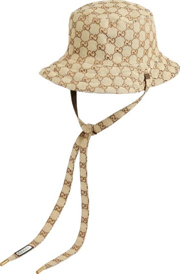 bucket hat women gucci|Gucci bucket hat with string.